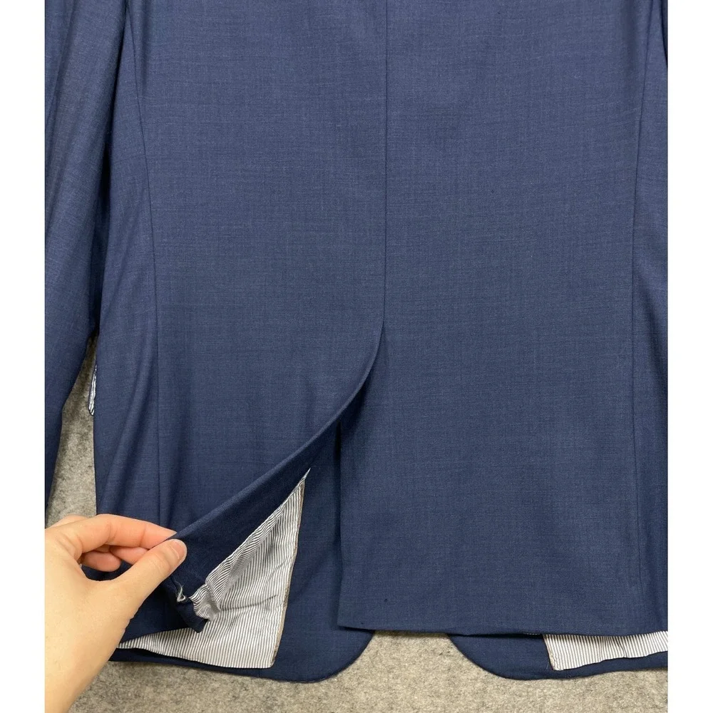 Brooks Brothers Explorer Regent Fit Blazer Sport Coat Jacket Mens 38S Blue Wool